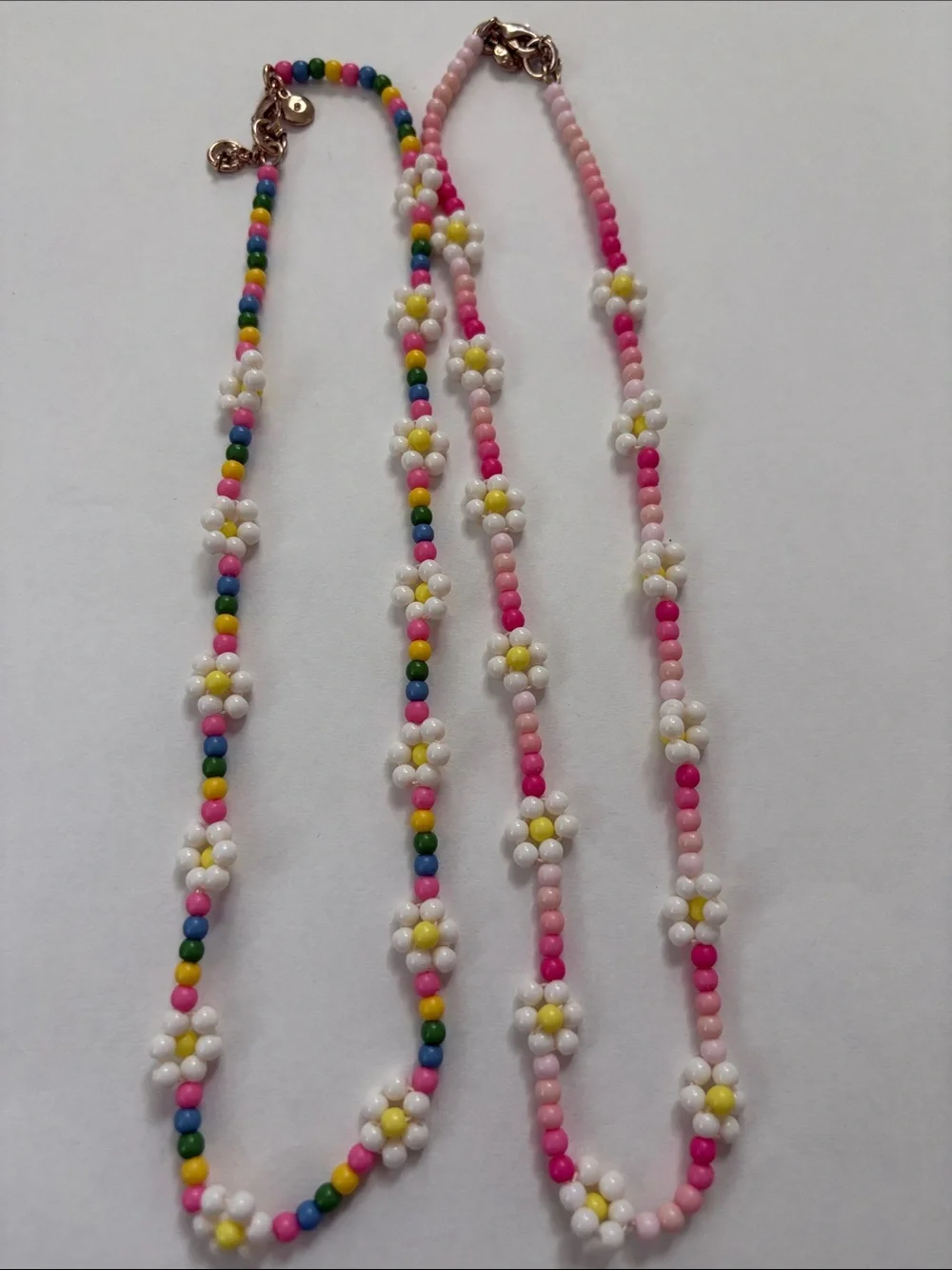 Crewcuts set of two daisy beaded necklaces